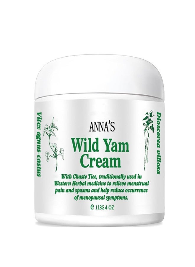 Anna's Organic Wild Yam Cream, Wild Yam Cream Body Moisturizer for All Skin Types - Image 1